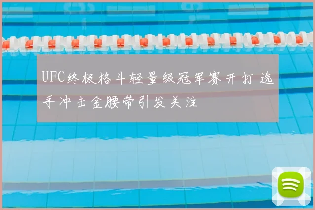 UFC终极格斗轻量级冠军赛开打 选手冲击金腰带引发关注